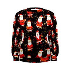 Santa Claus & Glitter, Adoxali, Christmas, Claus, December Women s Sweatshirt