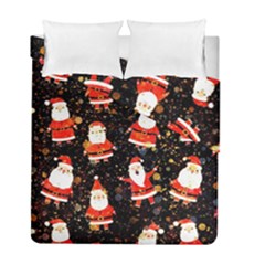 Santa Claus & Glitter, Adoxali, Christmas, Claus, December Duvet Cover Double Side (full/ Double Size) by kyorashop23