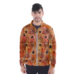 Spooky Spider Pattern, Adoxali, Halloween Men s Windbreaker