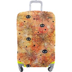 Spooky Spider Pattern, Adoxali, Halloween Luggage Cover (large) by kyorashop23