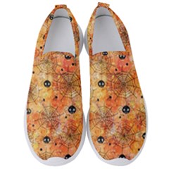 Spooky Spider Pattern, Adoxali, Halloween Men s Slip On Sneakers by kyorashop23