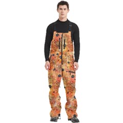 Spooky Spider Pattern, Adoxali, Halloween Men s Front Zip Ski And Snowboard Bib Pants