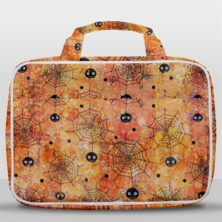 Spooky Spider Pattern, Adoxali, Halloween Travel Toiletry Bag With Hanging Hook