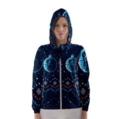 Star Wars Xmas, Star Wars, Christmas, Ugly Sweater Women s Hooded Windbreaker