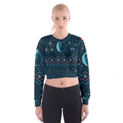 Star Wars Xmas, Star Wars, Christmas, Ugly Sweater Cropped Sweatshirt