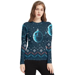 Star Wars Xmas, Star Wars, Christmas, Ugly Sweater Women s Long Sleeve Rash Guard by kyorashop23