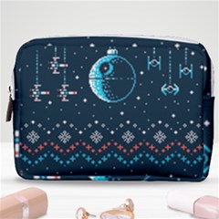 Star Wars Xmas, Star Wars, Christmas, Ugly Sweater Make Up Pouch (medium) by kyorashop23