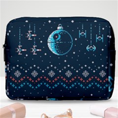 Star Wars Xmas, Star Wars, Christmas, Ugly Sweater Make Up Pouch (large) by kyorashop23