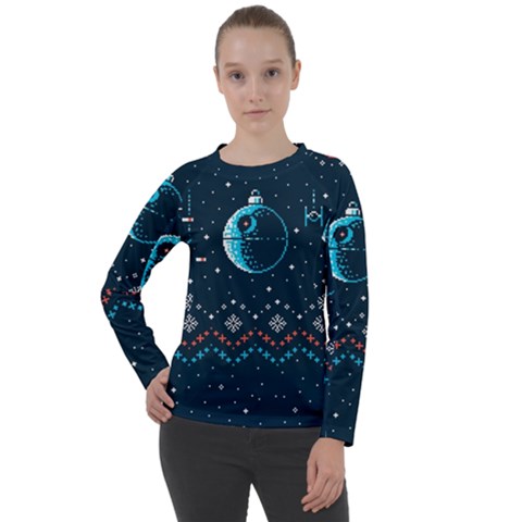 Star Wars Xmas, Star Wars, Christmas, Ugly Sweater Women s Long Sleeve Raglan T-shirt by kyorashop23