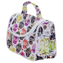 Sugar Skulls - Floral Satchel Handbag by kyorashop23