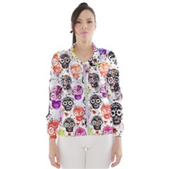 Sugar Skulls - Floral Women s Windbreaker