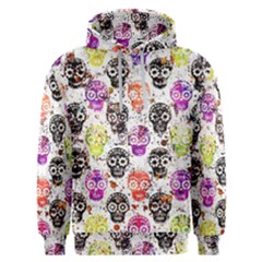 Sugar Skulls - Floral Men s Overhead Hoodie