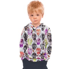 Sugar Skulls - Floral Kids  Overhead Hoodie