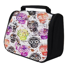 Sugar Skulls - Floral Full Print Travel Pouch (small) by kyorashop23