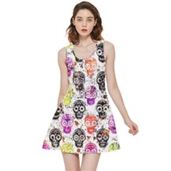 Sugar Skulls - Floral Inside Out Reversible Sleeveless Dress by kyorashop23