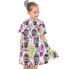 Sugar Skulls - Floral Kids  Sailor Dress by kyorashop23