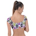 Sugar Skulls - Floral Cap Sleeve Ring Bikini Top View2