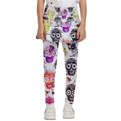 Sugar Skulls - Floral Kids  Skirted Pants by kyorashop23