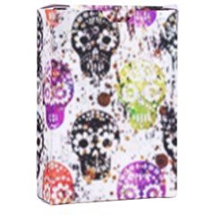 Sugar Skulls - Floral Playing Cards Single Design (rectangle) With Custom Box by kyorashop23