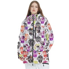 Sugar Skulls - Floral Women s Multi Pockets Zip Ski And Snowboard Waterproof Breathable Jacket by kyorashop23