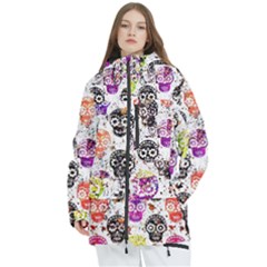 Sugar Skulls - Floral Women s Multi Pockets Zip Ski And Snowboard Waterproof Breathable Jacket by kyorashop23