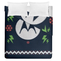 Ugly Sweater Moto, Motorola, Duvet Cover Double Side (queen Size) by kyorashop23