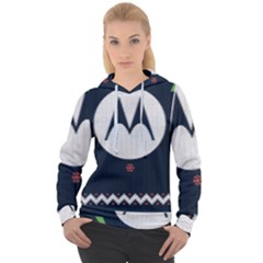 Ugly Sweater Moto, Motorola, Women s Overhead Hoodie