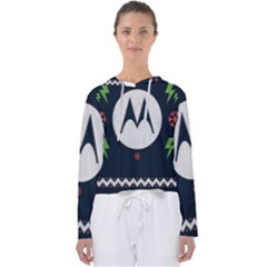 Ugly Sweater Moto, Motorola, Women s Slouchy Sweat