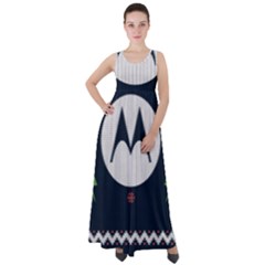 Ugly Sweater Moto, Motorola, Empire Waist Velour Maxi Dress