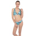 Blue Penguin Pattern, Adoxali, Christmas, Cute Classic Banded Bikini Set  View1