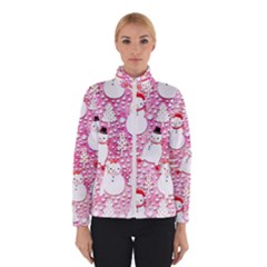 Cute Snowmen With Hats, Adoxali, Christmas Women s Bomber Jacket