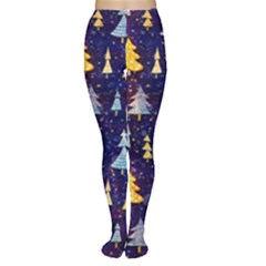 Gold And Blue Trees, Adoxali, Christmas Tights