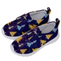 Gold And Blue Trees, Adoxali, Christmas Kids  Velcro No Lace Shoes View2