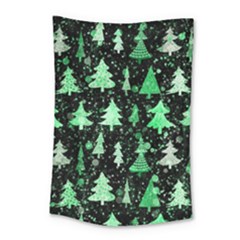 Green Christmas Trees, Adoxali, Scandinavian Small Tapestry