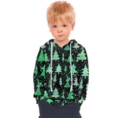 Green Christmas Trees, Adoxali, Scandinavian Kids  Overhead Hoodie