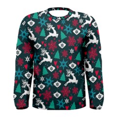 Holiday Season Pattern Men s Long Sleeve T-shirt