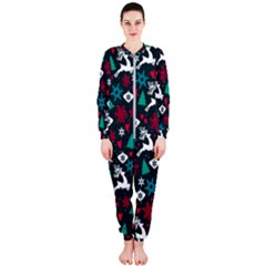 Holiday Season Pattern Onepiece Jumpsuit (ladies)