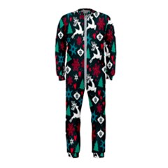 Holiday Season Pattern Onepiece Jumpsuit (kids)