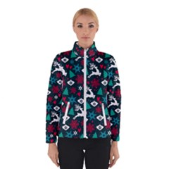 Holiday Season Pattern Women s Bomber Jacket