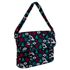 Holiday Season Pattern Buckle Messenger Bag by kyorashop23