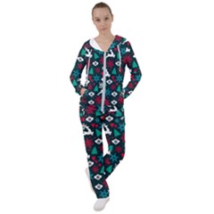 Holiday Season Pattern Women s Tracksuit by kyorashop23