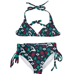 Holiday Season Pattern Kids  Classic Bikini Set by kyorashop23