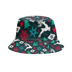 Holiday Season Pattern Inside Out Bucket Hat by kyorashop23