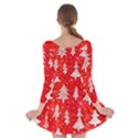 White And Red Trees, Adoxali, Christmas Long Sleeve Skater Dress View2