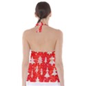 White And Red Trees, Adoxali, Christmas Tie Back Tankini Top View2