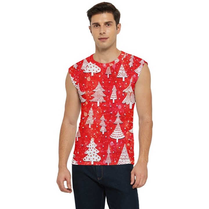 White And Red Trees, Adoxali, Christmas Men s Raglan Cap Sleeve T-Shirt