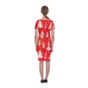 White And Red Trees, Adoxali, Christmas Classic Short Sleeve Midi Dress View2