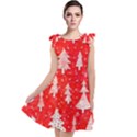 White And Red Trees, Adoxali, Christmas Tie Up Tunic Dress View1