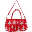 White And Red Trees, Adoxali, Christmas Removable Strap Handbag View2