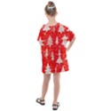 White And Red Trees, Adoxali, Christmas Kids  One Piece Chiffon Dress View2